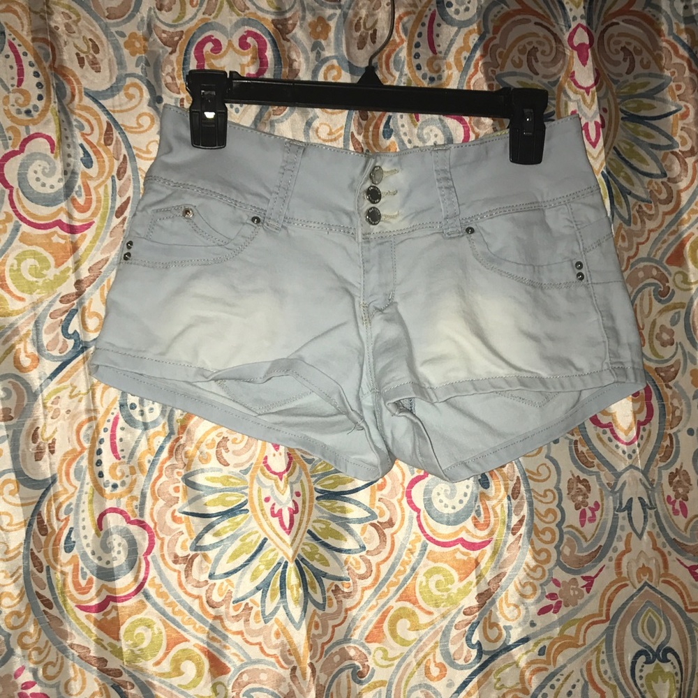 Light Wash Denim Shorts